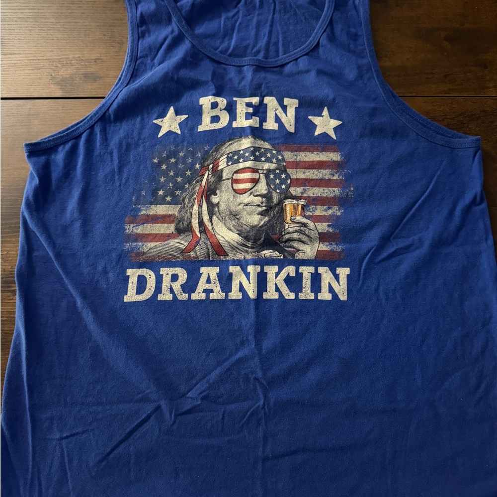 ben drankin shirt 4th Of July Patriotic Tank Top
